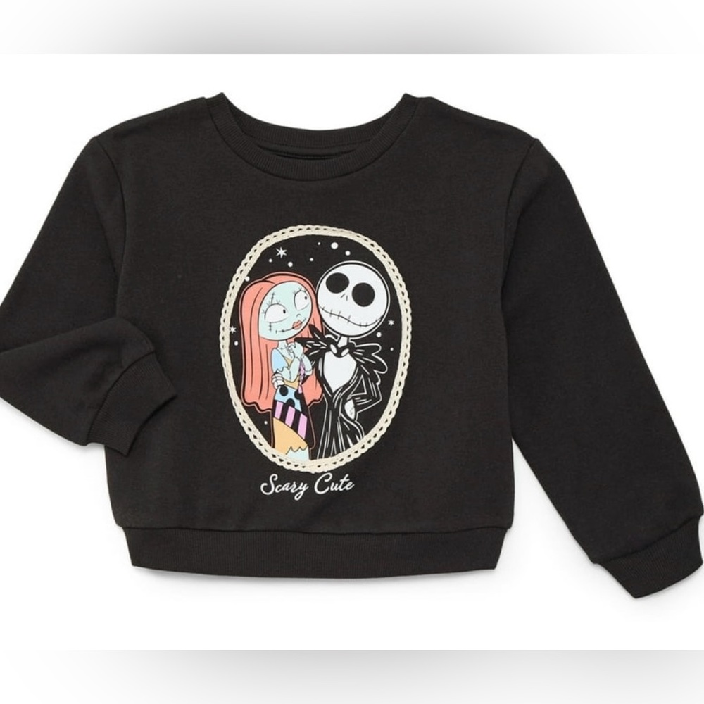 BRAND NEW The Nightmare Before Christmas Toddler “Scary Cute” Sweatshirt 5T